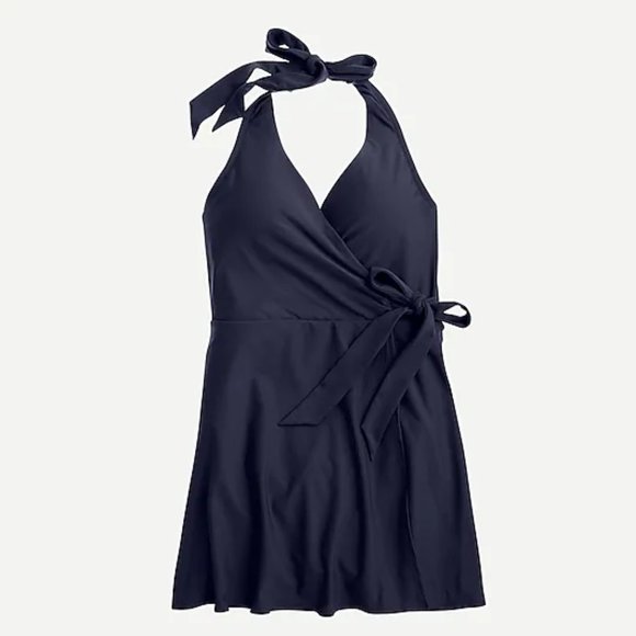 NWT J. Crew Women's NWT Halter Wrap Swim Dress